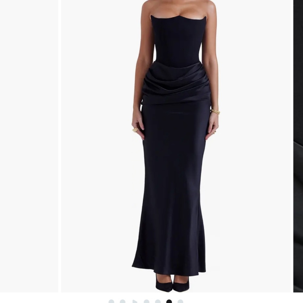 House of CB Persephone corset dress black size medium regular a-c